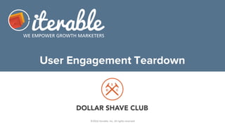 User Engagement Teardown
©2016	Iterable,	Inc.	All	rights	reserved																																																																																					
 