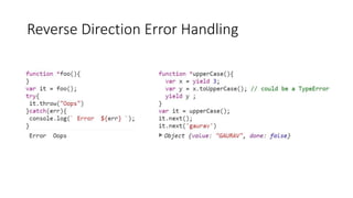 Reverse Direction Error Handling
 