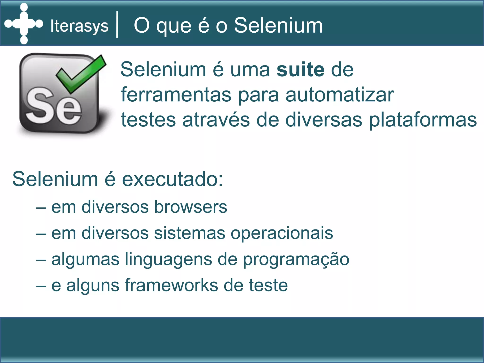 Pós Graduado em Teste de Software
