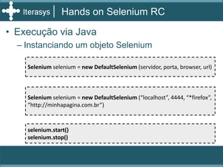 Hands On Selenium