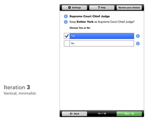 Iteration 3
Vertical, minimalist.
 