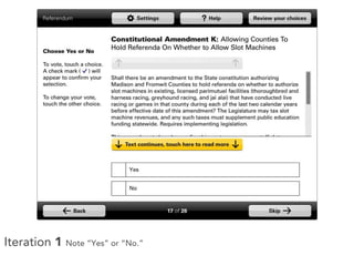Iteration 1 Note “Yes” or “No.”
 