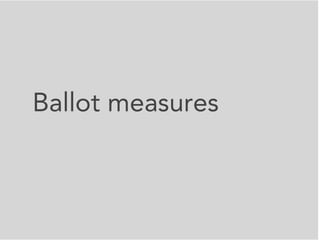 Ballot measures
 