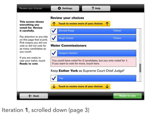 Iteration 1, scrolled down (page 3)
 