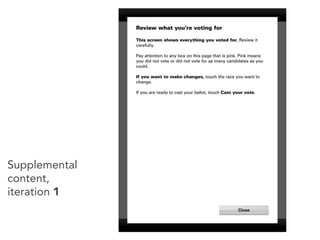 Supplemental
content,
iteration 1
 