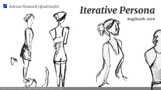 Adrian Howard (@adrianh)
Iterative Persona
#agileotb 2016
https://commons.wikimedia.org/wiki/File:Sketchy_(443136151).jpg
 
