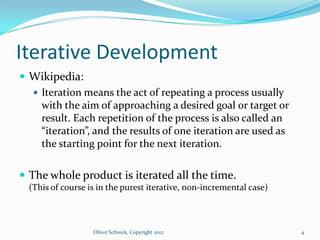 Iterative Incremental development | PPTX