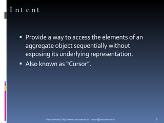 Iterator Design Pattern | PPT