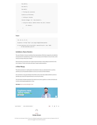 A Guide To Iterator In Java | PDF