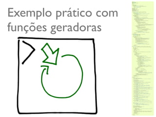 Exemplo prático com
funções geradoras




                      @ramalhoorg
 