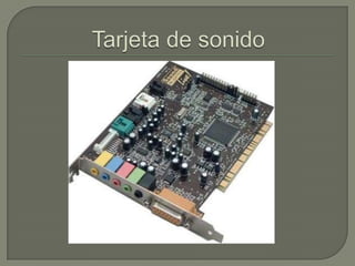 Tarjeta de sonido