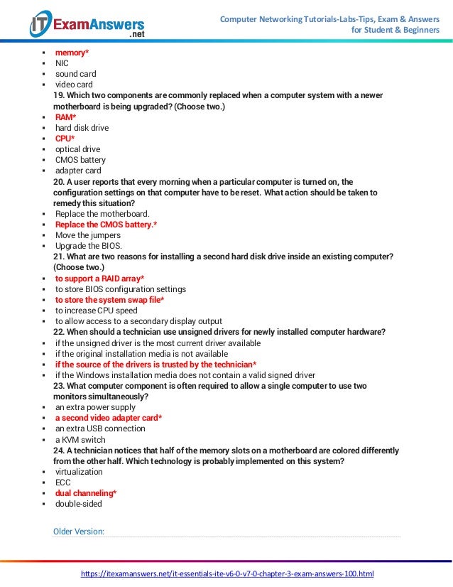 It Essentials Chapter 3 Exam Answers