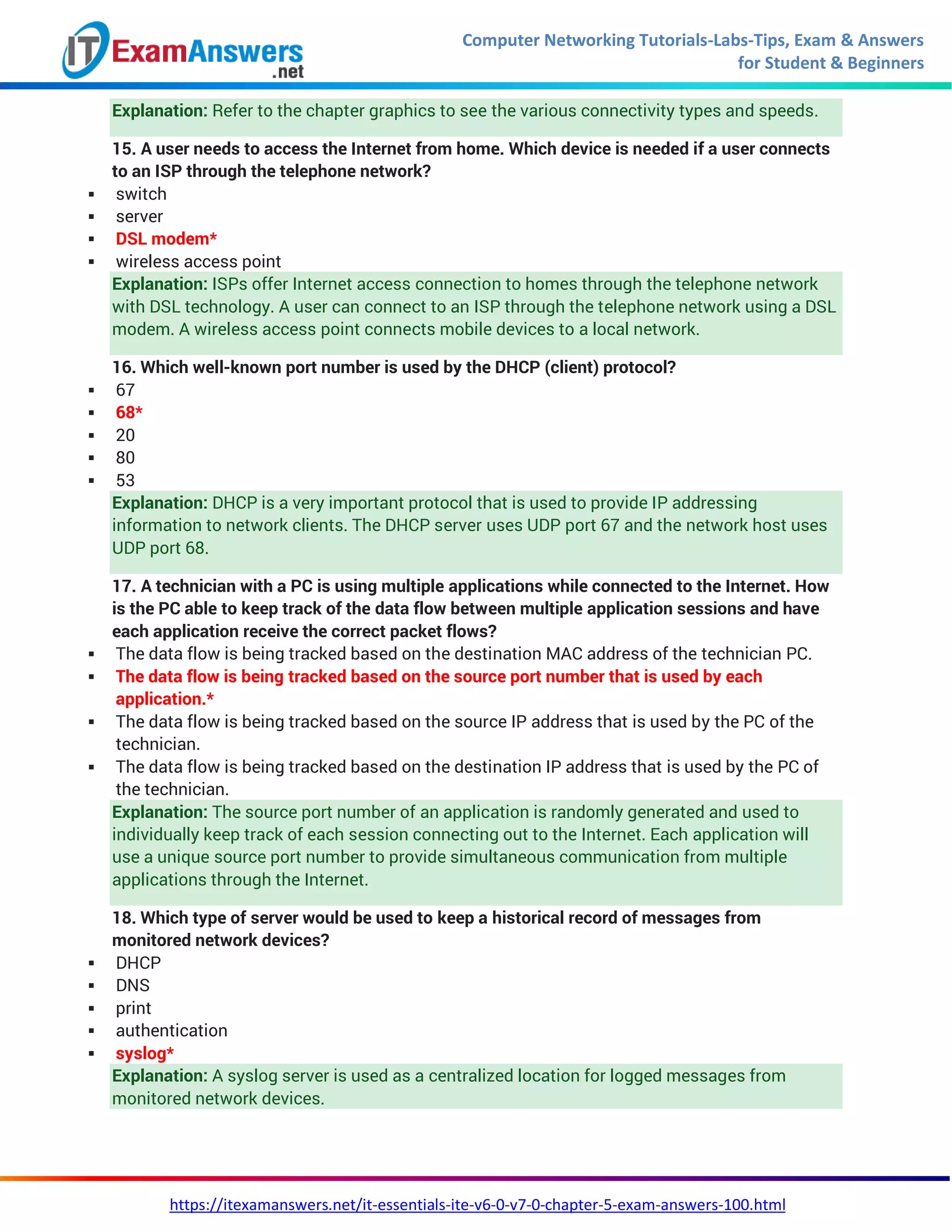 It Essentials Version 7 0 Ite Chapter 5 Exam Answers Pdf It Essentials Version 7 0 Ite Chapter 5 Exam Answers Pdf