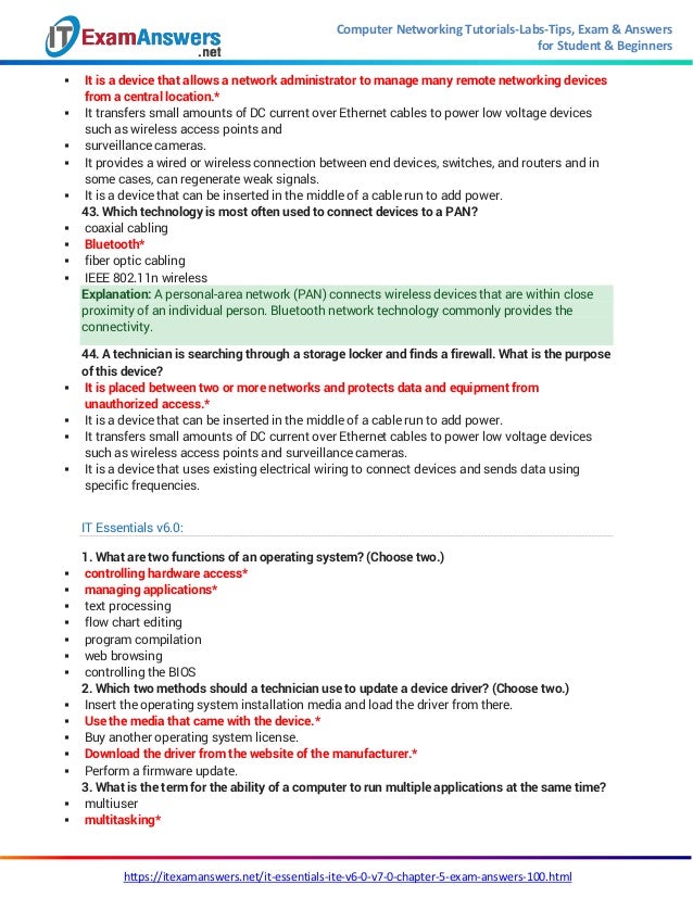 It Essentials 7 Chapter 5 Exam