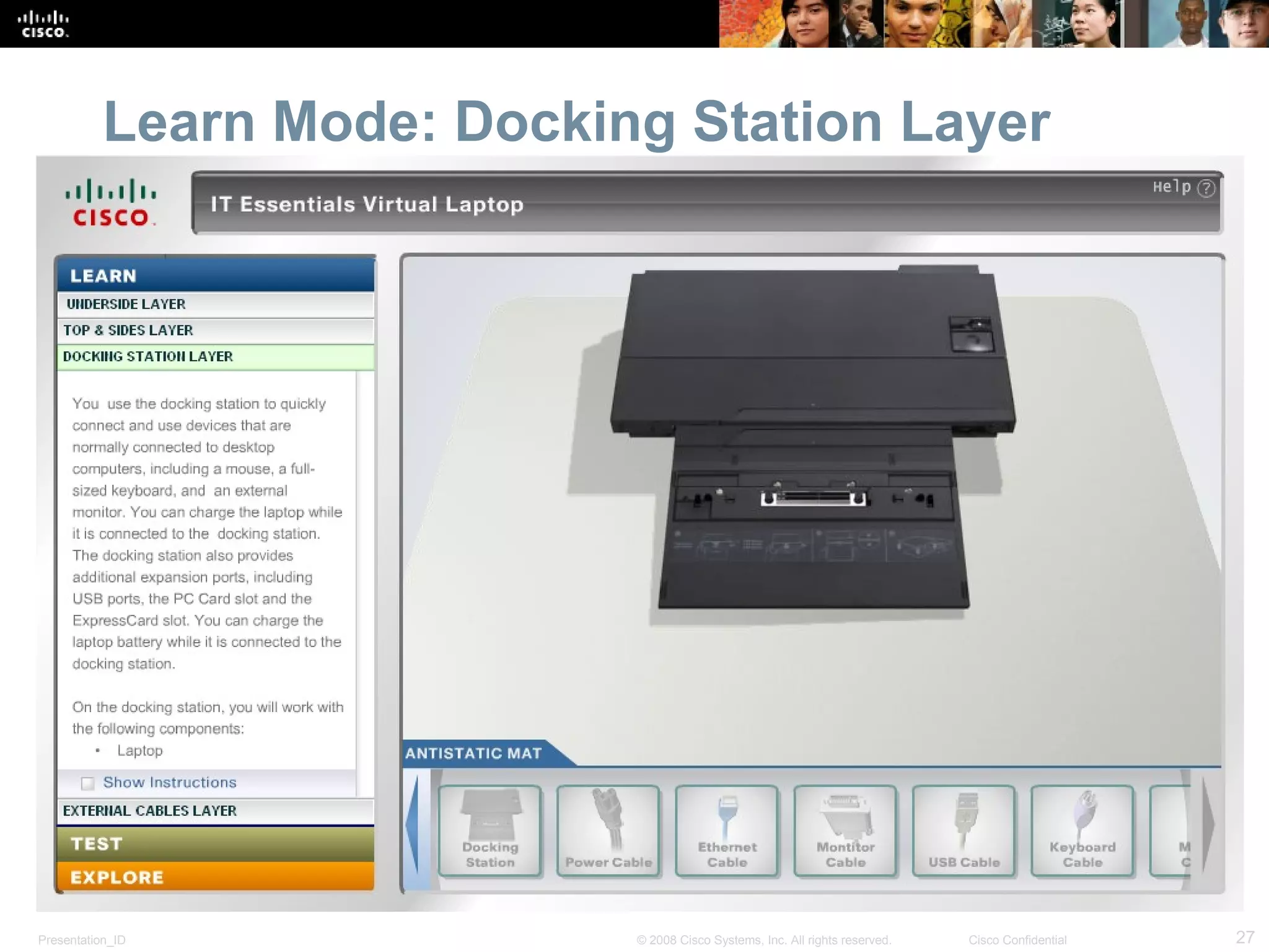 Learn Mode: Docking Station Layer 