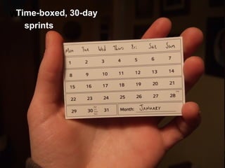 What is ADM?Time-boxed, 30-day
sprints
 