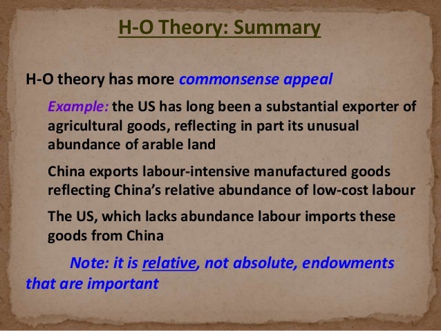 an analysis of the heckscher ohlin model of trade The heckscher-ohlin model in theory and practice edward e leamer trade patterns and resource supplies 36 6 the heckscher-ohlin model and income inequality 39 three mistaken notions 41 references 44 figures. an analysis of the heckscher ohlin model of trade The heckscher-ohlin model in theory and practice edward e leamer trade patterns and resource supplies 36 6 the heckscher-ohlin model and income inequality 39 three mistaken notions 41 references 44 figures.