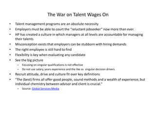 The War on Talent Wages On ,[object Object]