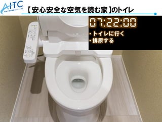 Copyright © 2021 Advanced IT Consortium to Evaluate, Apply and Drive All Rights Reserved. 55
【安心安全な空気を読む家】のトイレ
 