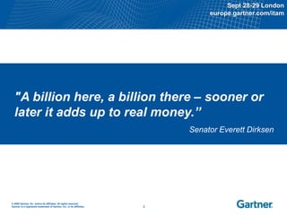 Gartner IT Financial, Procurement & Asset Management Summit London 2011