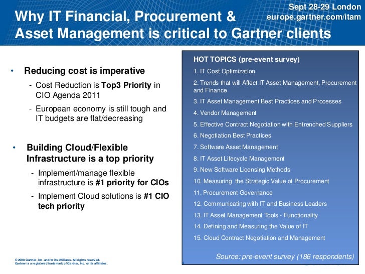 Gartner IT Financial, Procurement & Asset Management Summit London 20…