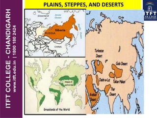 PLAINS, STEPPES, AND DESERTS
 