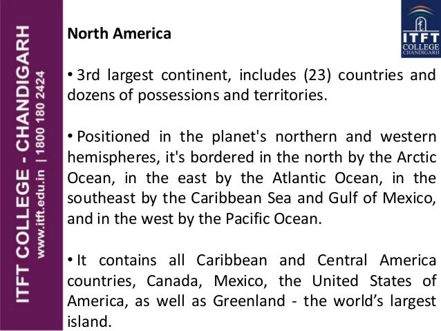 Itft Continents And Oceans Of World