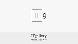 ITgallery - Presentación SPEGC para el 3er Programa de Aceleración
