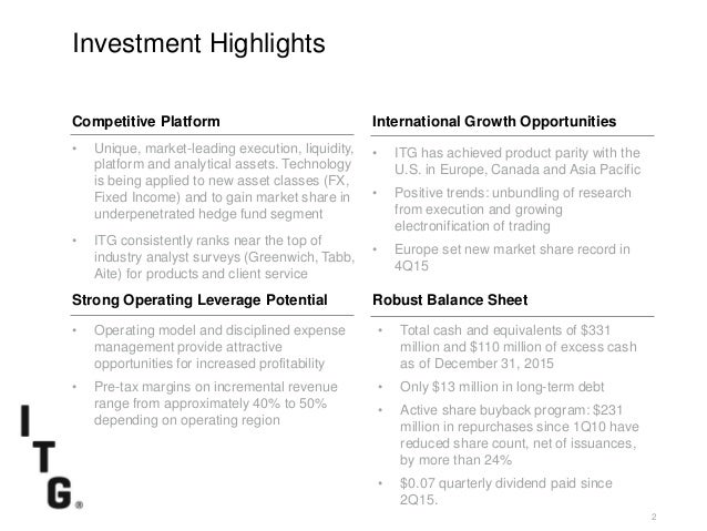 Itg Investor Presentation 12feb16 - 