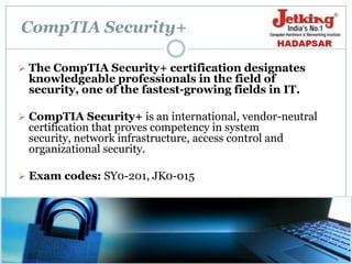 Recognition in the industry due to the credentials obtained. 