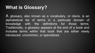 IT glossary | PPTX