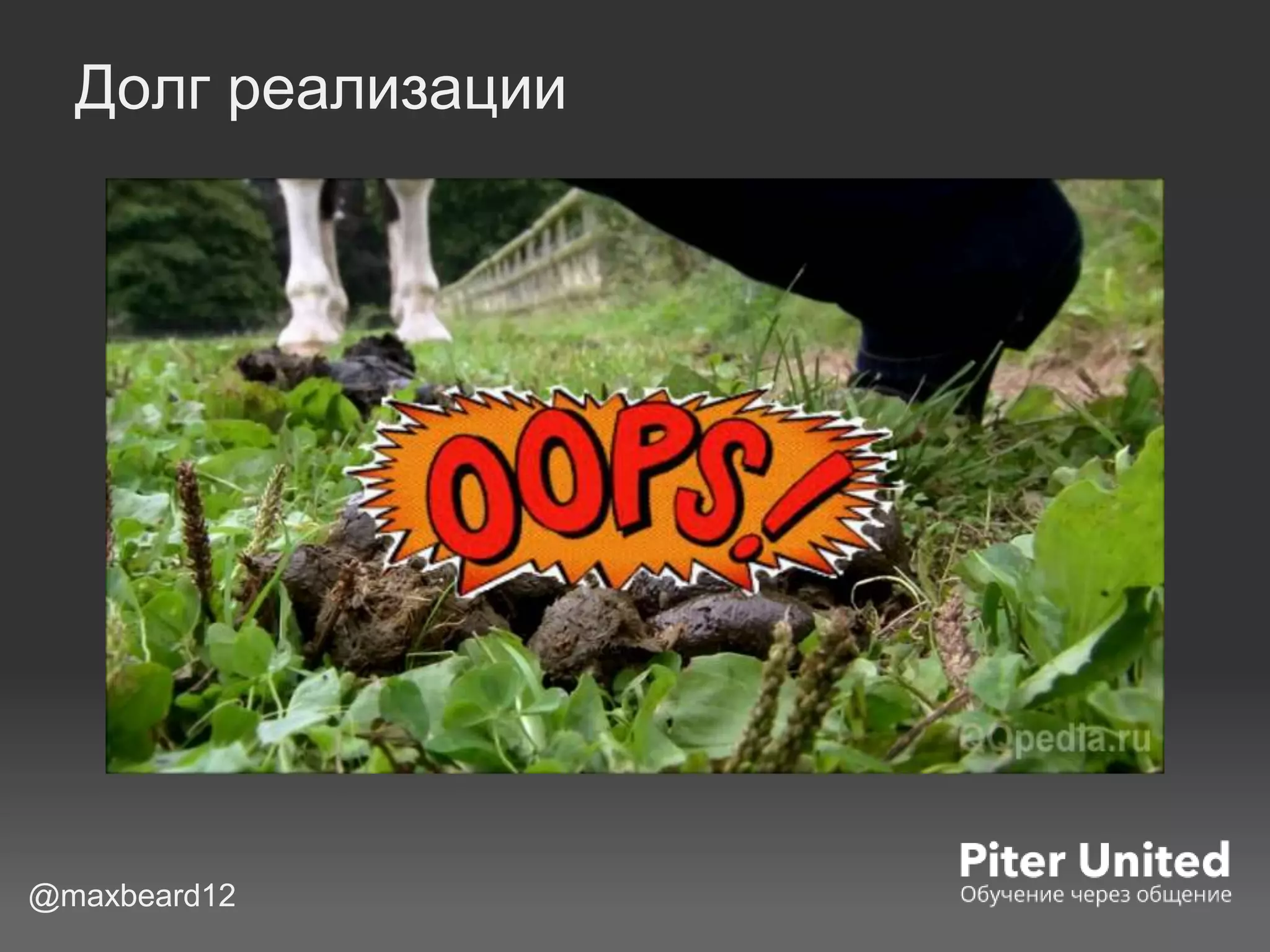 Долг реализации
@maxbeard12
 