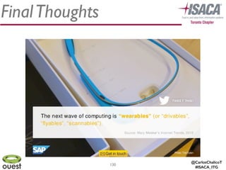 @CarlosChalicoT
#ISACA_ITG
FinalThoughts
130
 