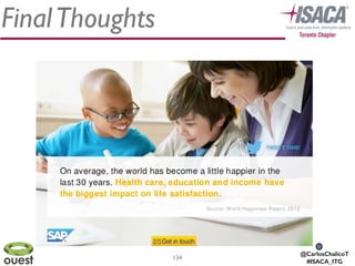 @CarlosChalicoT
#ISACA_ITG
FinalThoughts
134
 