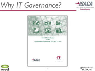 @CarlosChalicoT
#ISACA_ITG
34
Why IT Governance?
 