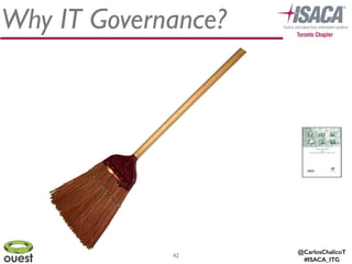 @CarlosChalicoT
#ISACA_ITG
42
Why IT Governance?
 