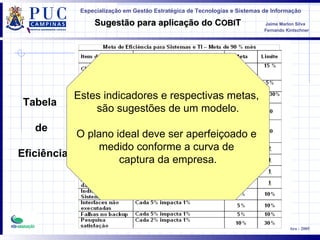 Tabela  de Eficiência ‘ Estes indicadores e respectivas metas,  são sugestões de um modelo. O plano ideal deve ser aperfeiçoado e  medido conforme a curva de  captura da empresa. 