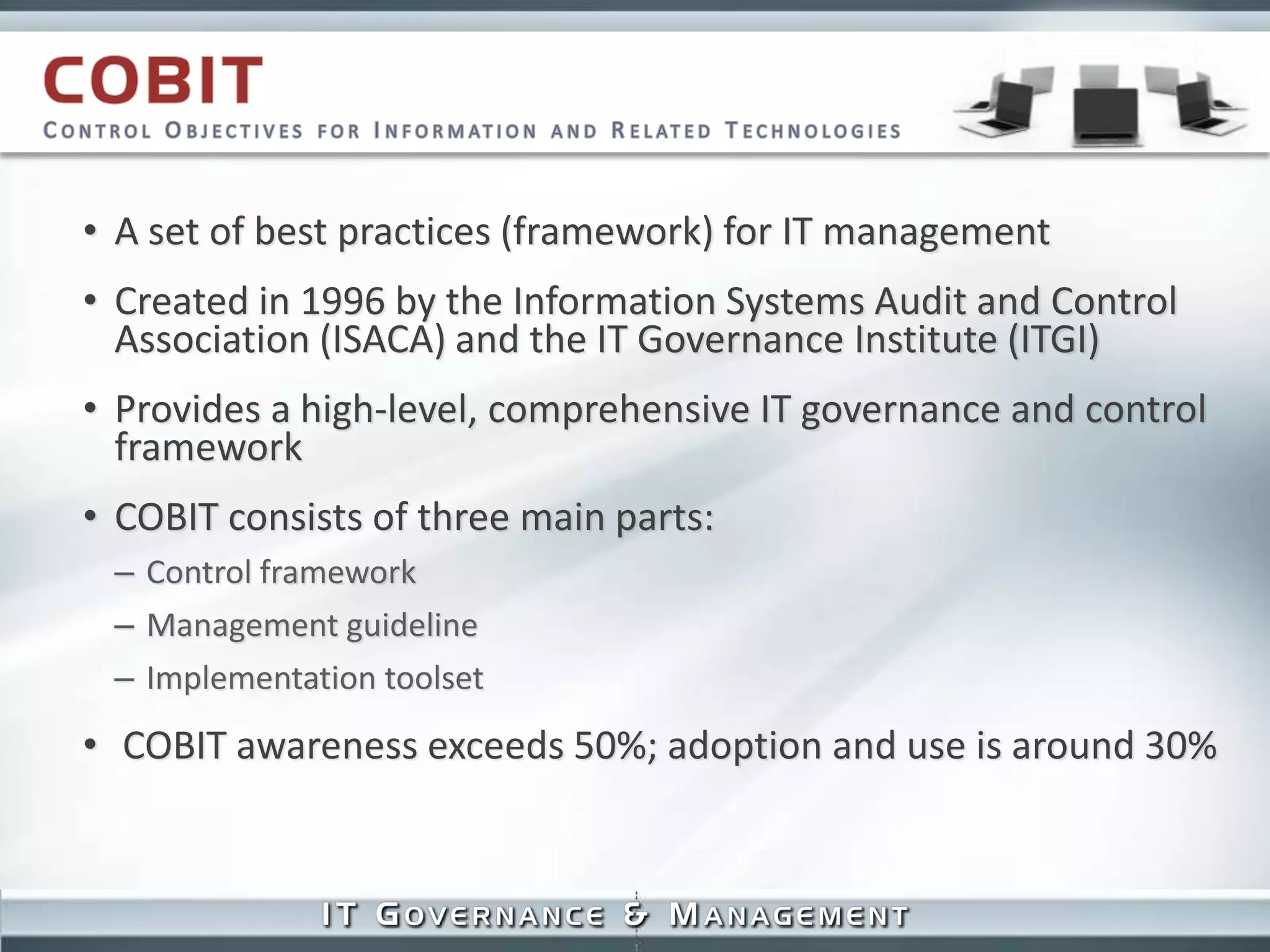IT Governance Vs IT Management Presentation V0.1 | PPTX