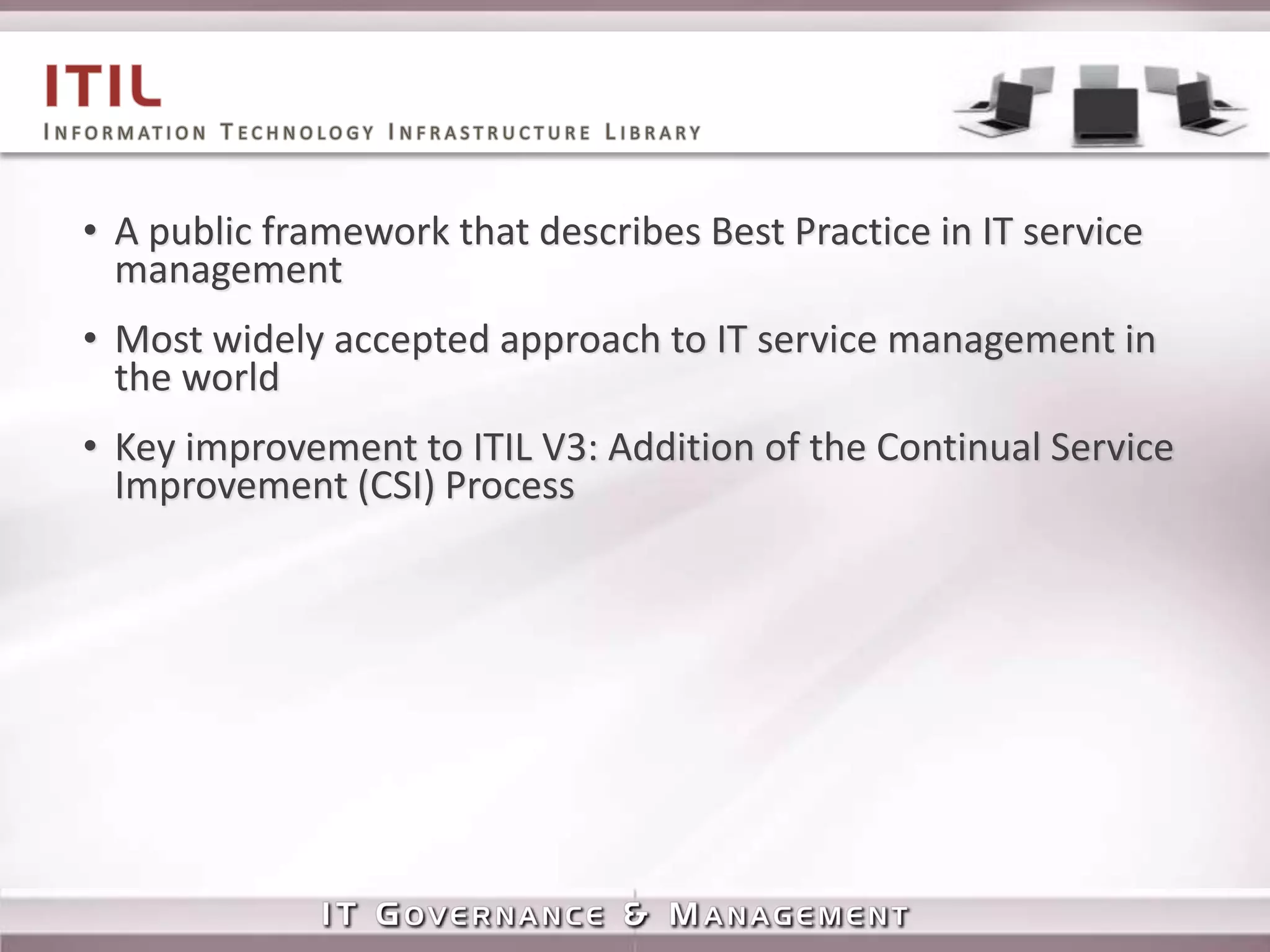 IT Governance Vs IT Management Presentation V0.1 | PPTX