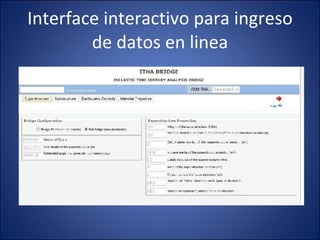 Interface interactivo para ingreso de datos en linea 