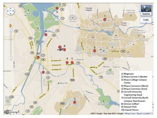 Logistics
• Bicycles
• Locations
 