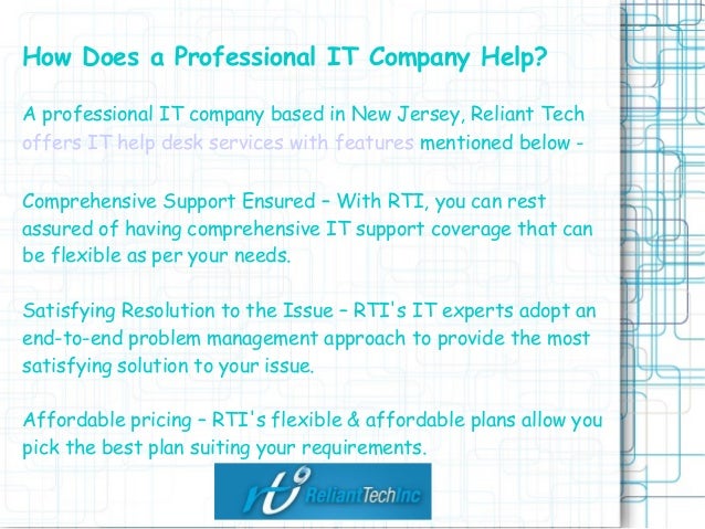 Hire It Help Desk Services In Nj At Reasonable Rates