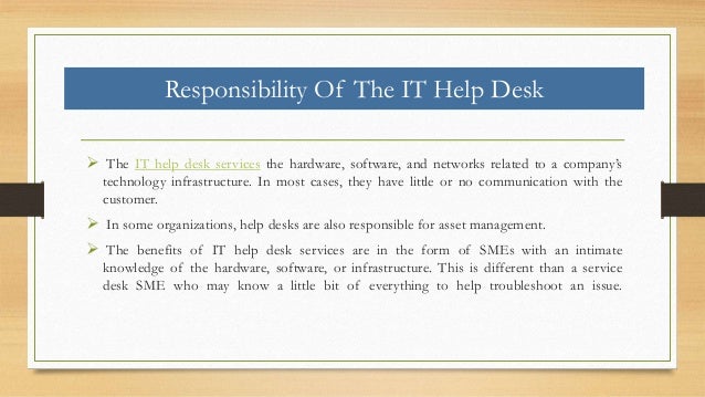 It Help Desk Vs Service Desk Difference
