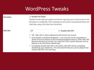 WordPress Tweaks
 