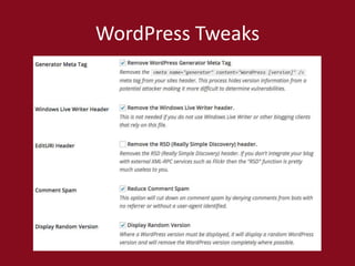 WordPress Tweaks
 