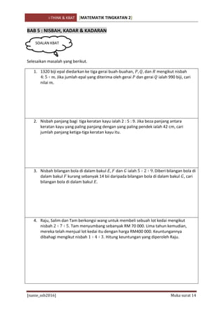 Latihan Ithink And Kbat Math Form 2