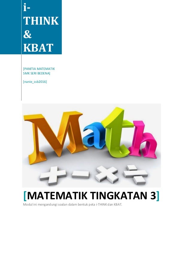 Latihan Ithink and kbat math form 3