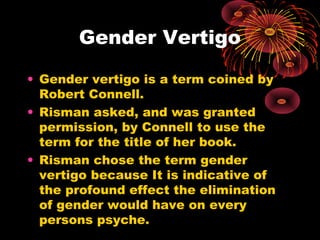 Robertr Risman feminism theory | PPT
