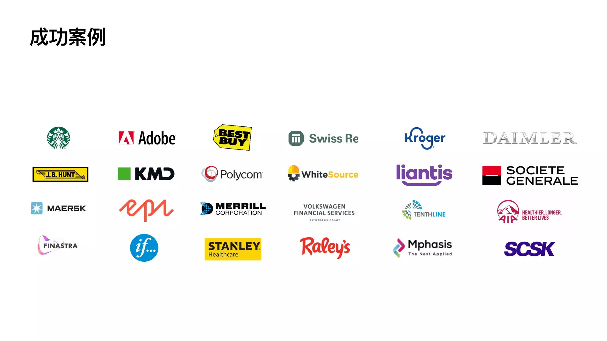 成功案例
 