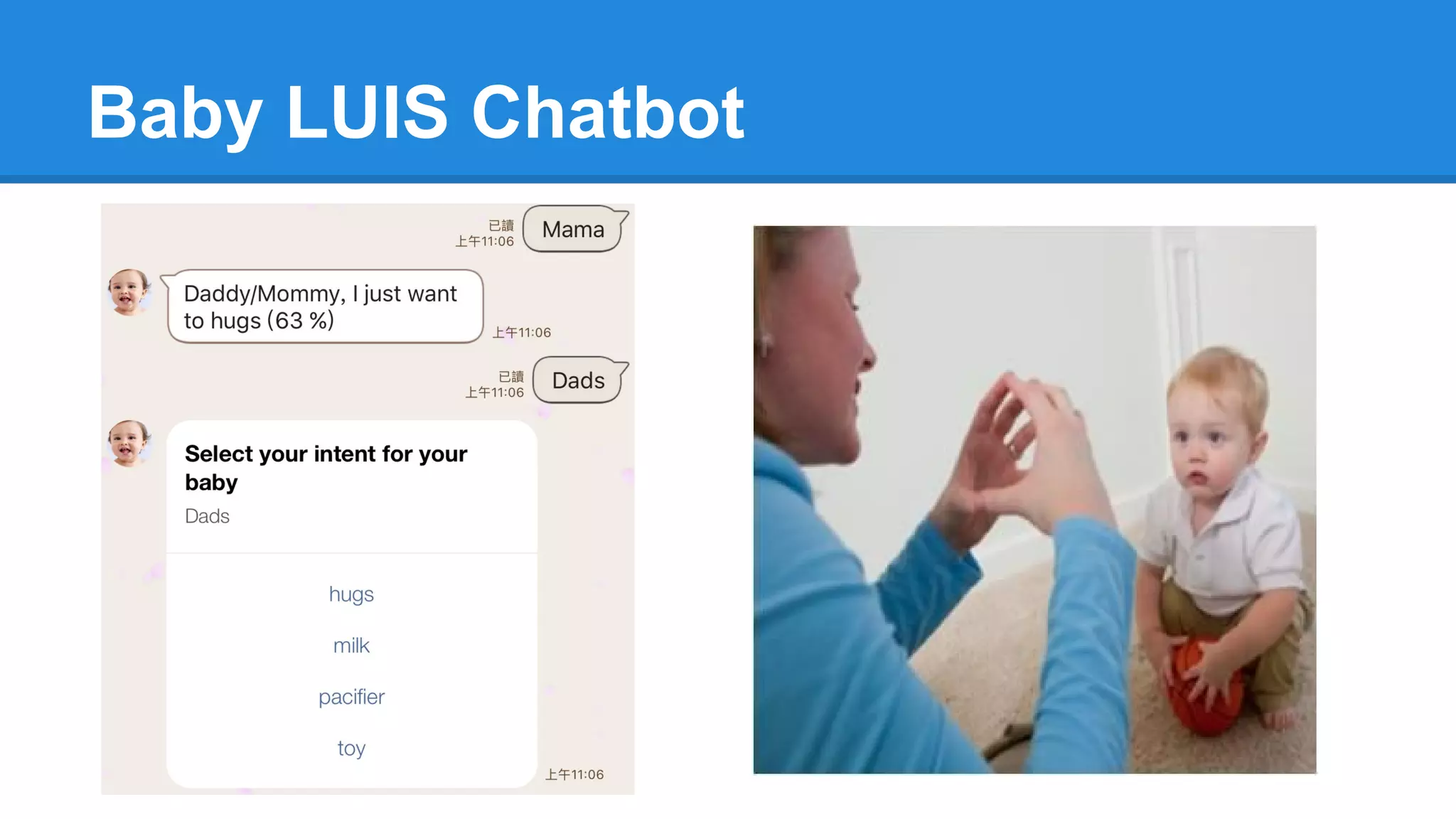 Baby LUIS Chatbot
 